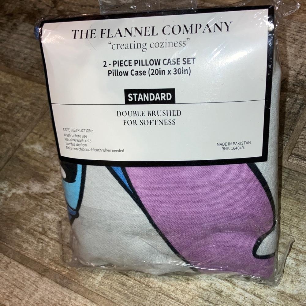 THE FLANNEL COMPANY STITCH 2 pk 20x30”